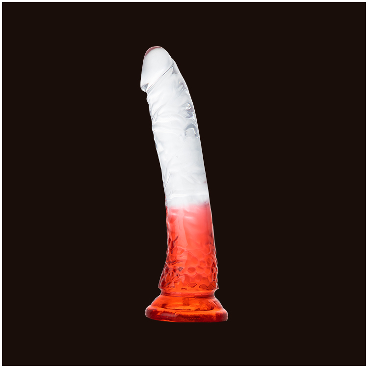 Dildo Transparente com Base de Sucção