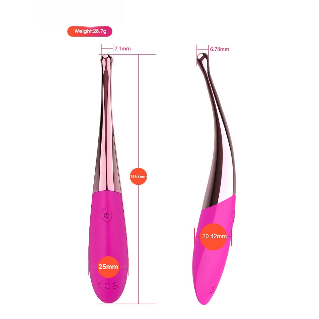 Vibrador Feminino 4 em 1 Recarregável Clitóris Varinha Mágica, Ponto G 12 Modos de Vibração Potentes
