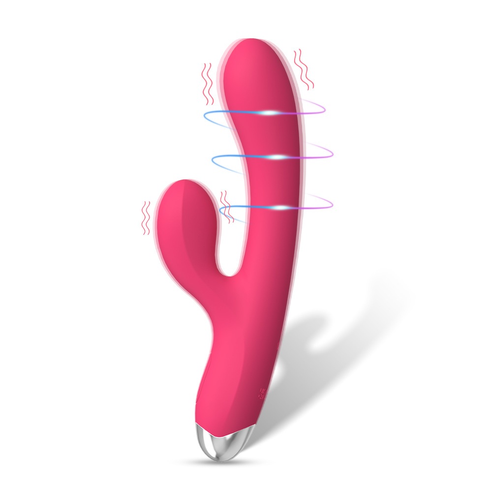 Vibrador Feminino Estimulador de Ponto G Vibrador de cabeça dupla à prova d'água IPX6