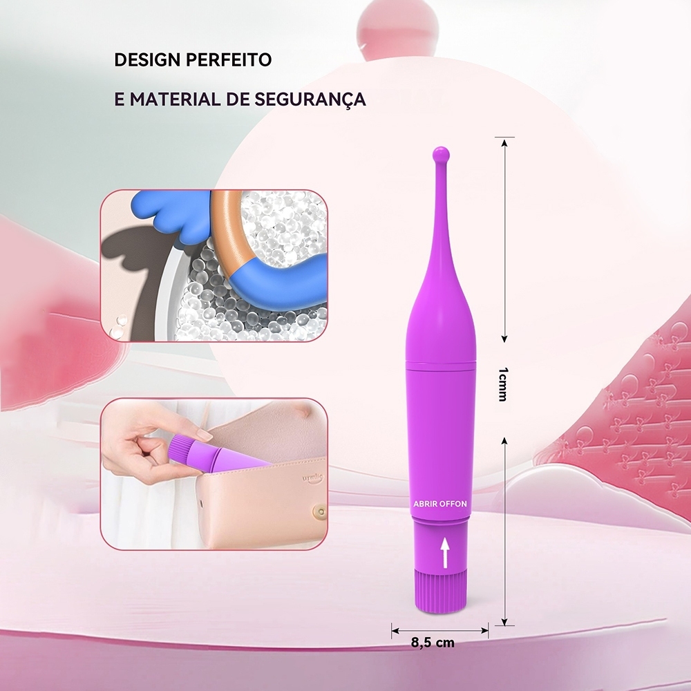 Vibrador Feminino Ponto Sensível – Portátil, Silencioso, à Prova d’Água