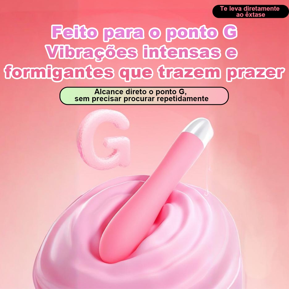 Vibrador feminino para ponto G com múltiplas frequências e silencioso, produto de sex shop