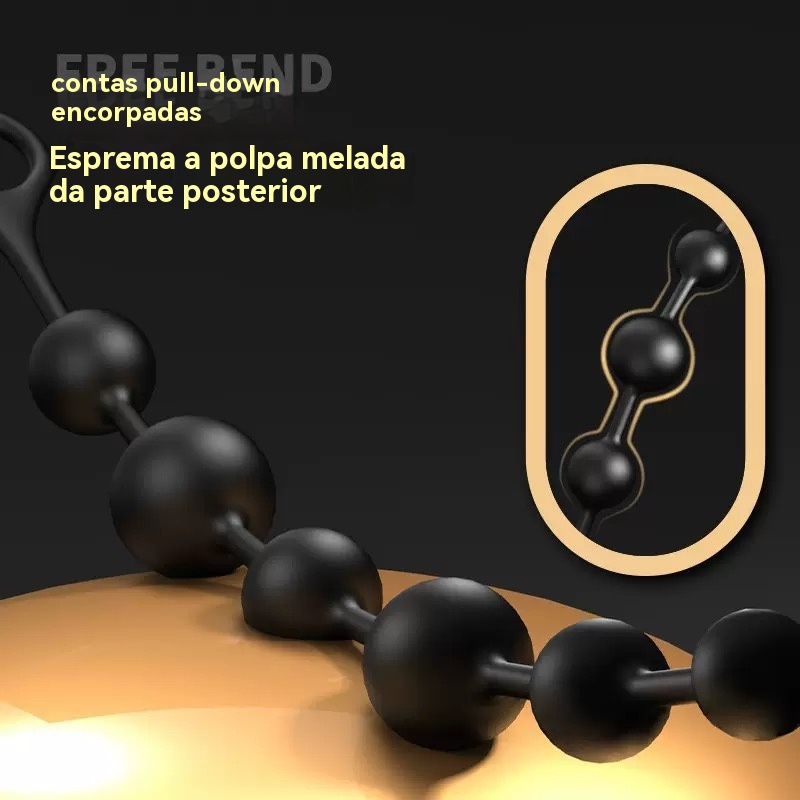 Plug Anal com Esferas de Silicone