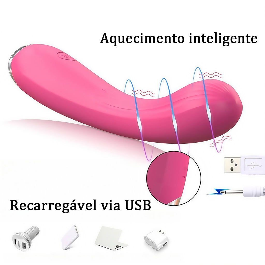 Vibrador Íntimo Potente para Mulheres – Recarregável, Silencioso e Prazer Intenso