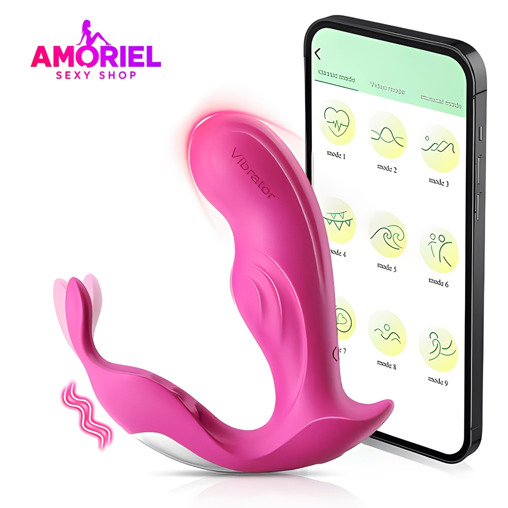 Vibrador Feminino Discreto com Controle APP · Vibração Potente & Silencioso · 10 Modos de Vibração