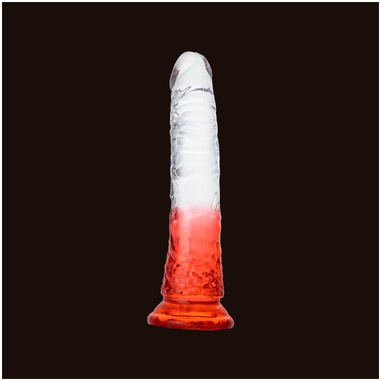 Dildo Transparente com Base de Sucção