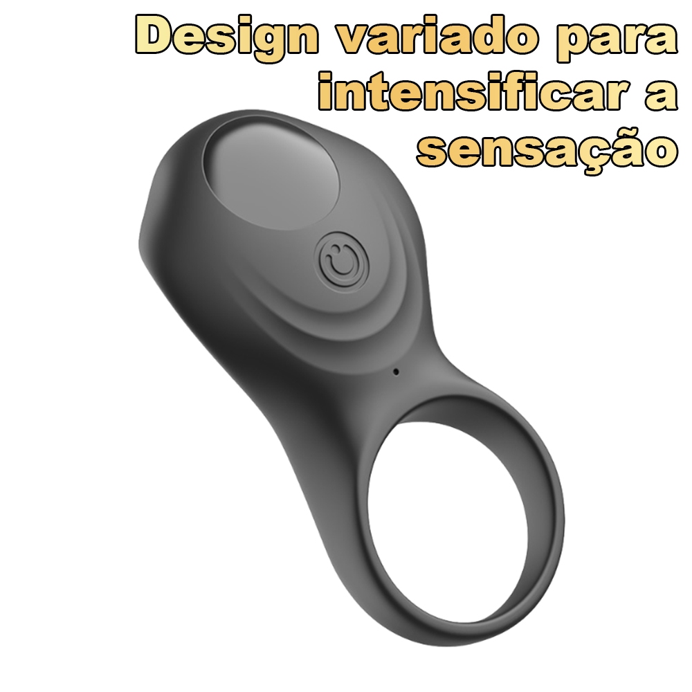 Anel Peniano Vibratório Recarregável | Silicone Macio e Flexível | Massageador Masculino