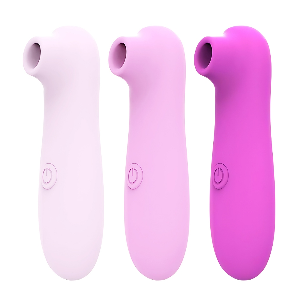 Vibrador Sugador 2 em 1: Clitóris + Mamilo | 10 Modos de Pulsação | Silicone Macio