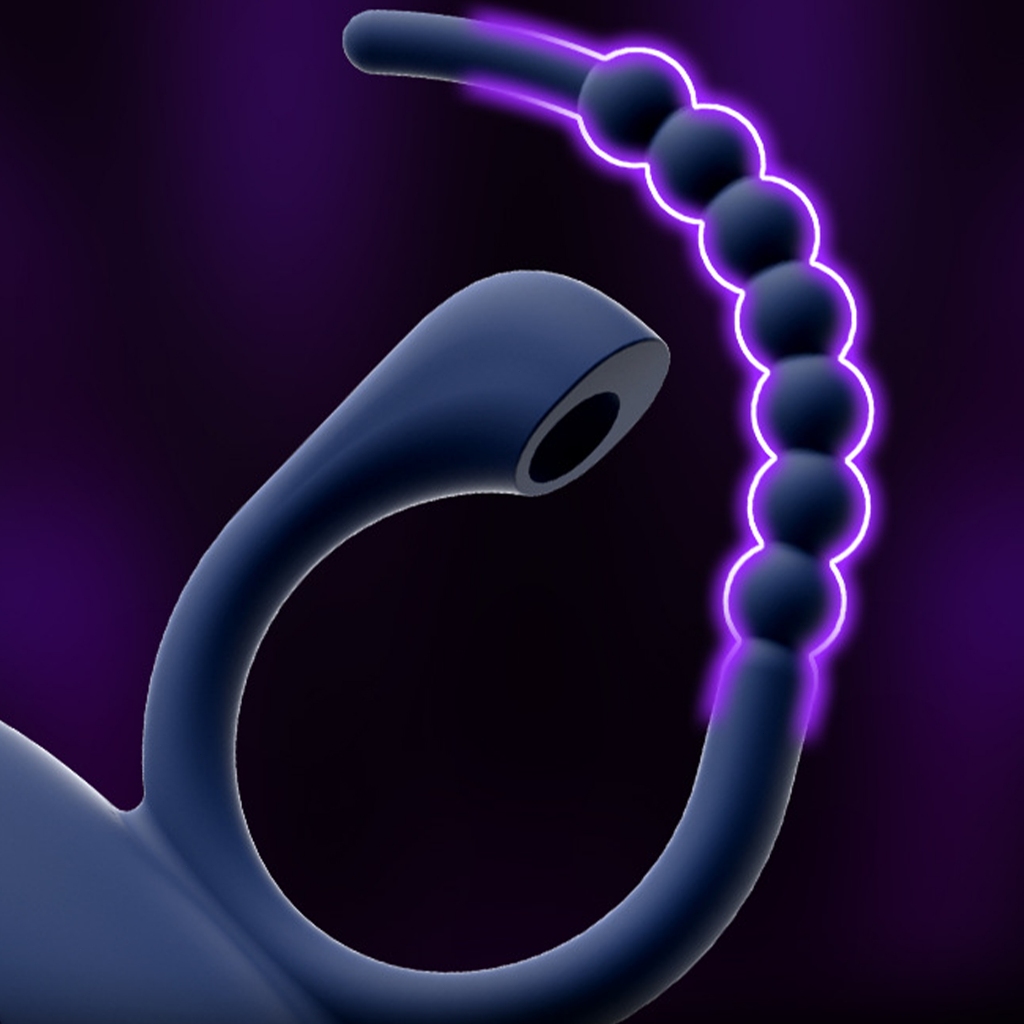 Anel Peniano Eudora com Vibrador | À Prova d'Água Silicone Macio - Prazer Mútuo para Casal