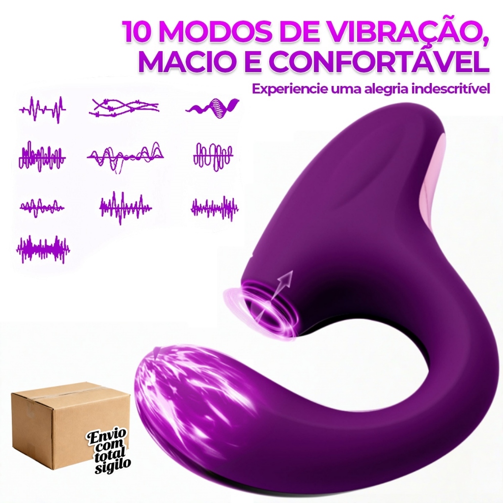 🔥 Sugador Clitoriano Potente · Pulsação G · 10 Modos · Discreto, Confortável e Silencioso