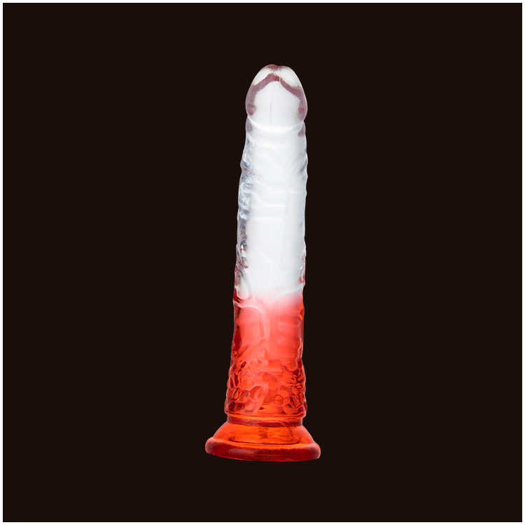 Dildo Transparente com Base de Sucção