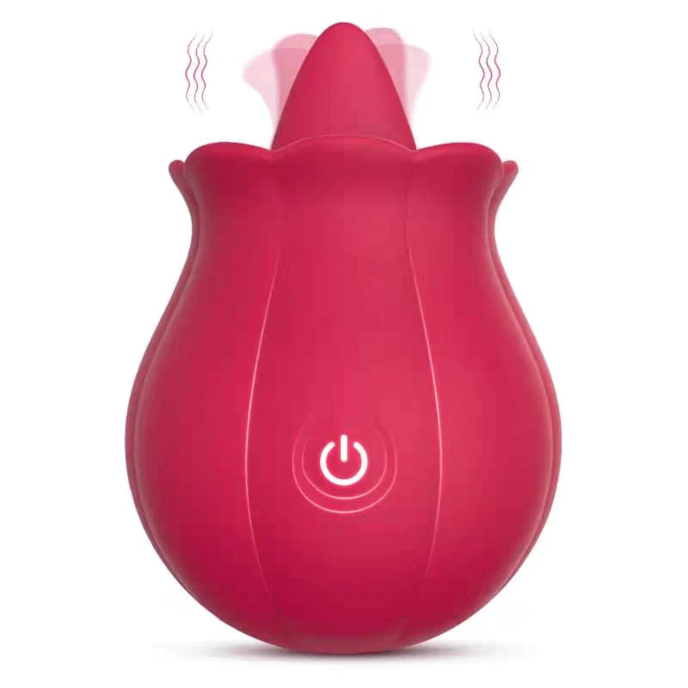 Estimulador 2 em 1 Língua Vibratória com Movimento Vai e Vem | Estimula Clitóris, Vagina e Anal, Recarregável