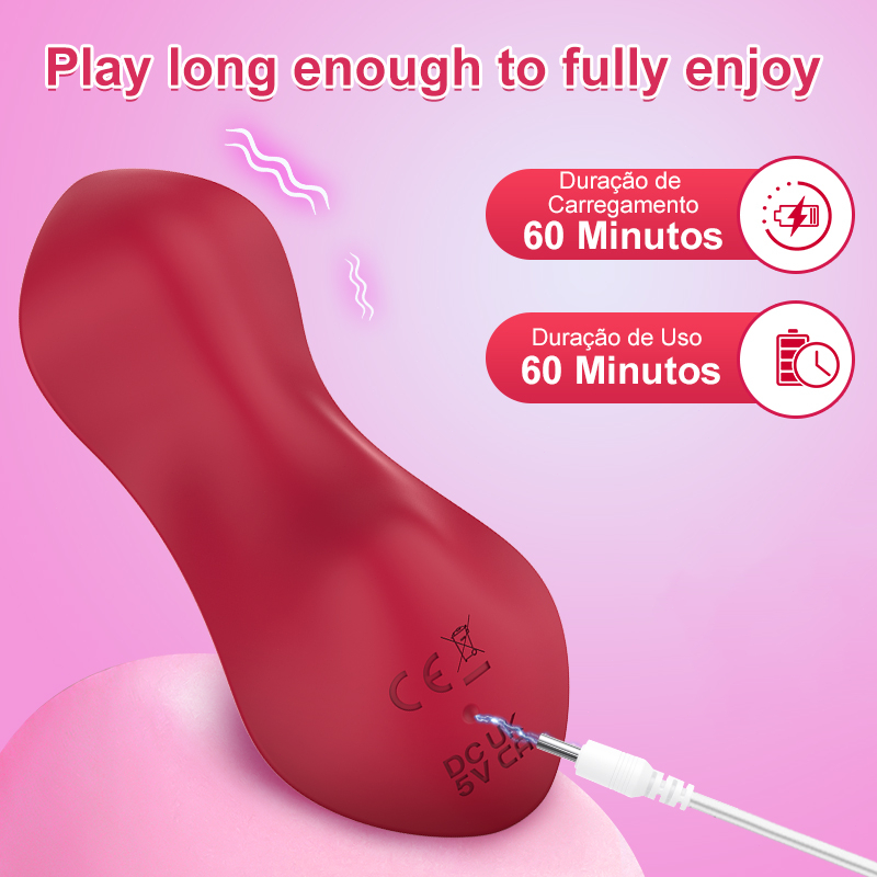 Vibrador Fino com App · Dupla Vibração · 9 Modos · Invisível · Para Casal