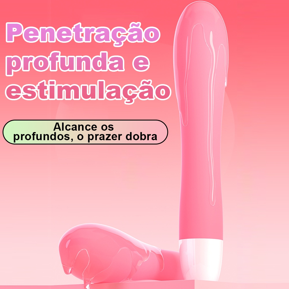 Vibrador feminino para ponto G com múltiplas frequências e silencioso, produto de sex shop