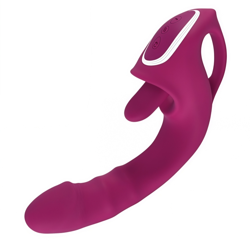 Vibrador Rabbit Recarregável Língua LANÇAMENTO Para Mulheres Estimulador de Clitóris Ponto G