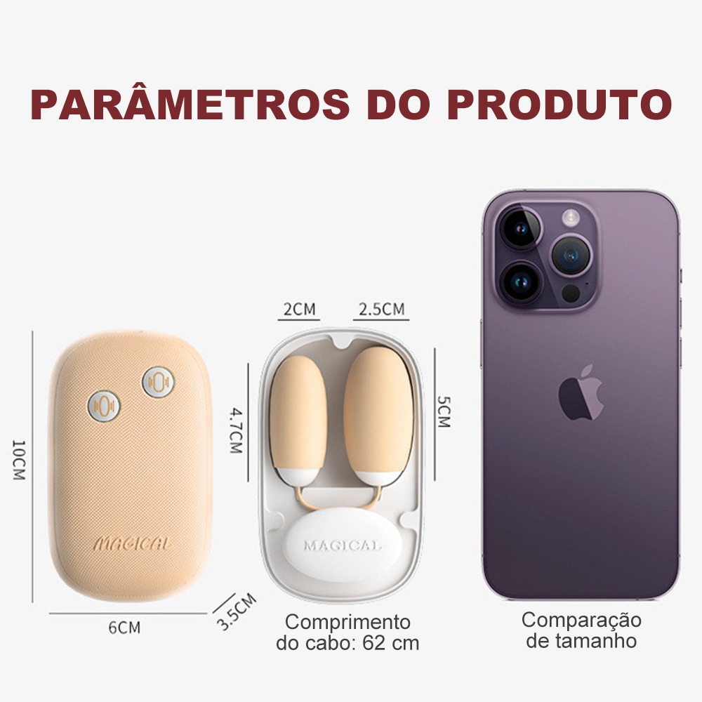 Vibrador Duplo 2 em 1 – Sucção + Vibração, 12 Modos, USB-C, Silencioso, 2 Cores