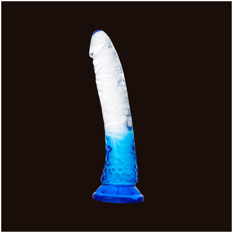 Dildo Transparente com Base de Sucção