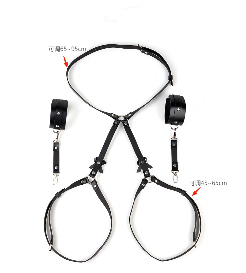 Harness com Algemas e Cintos de Coxa