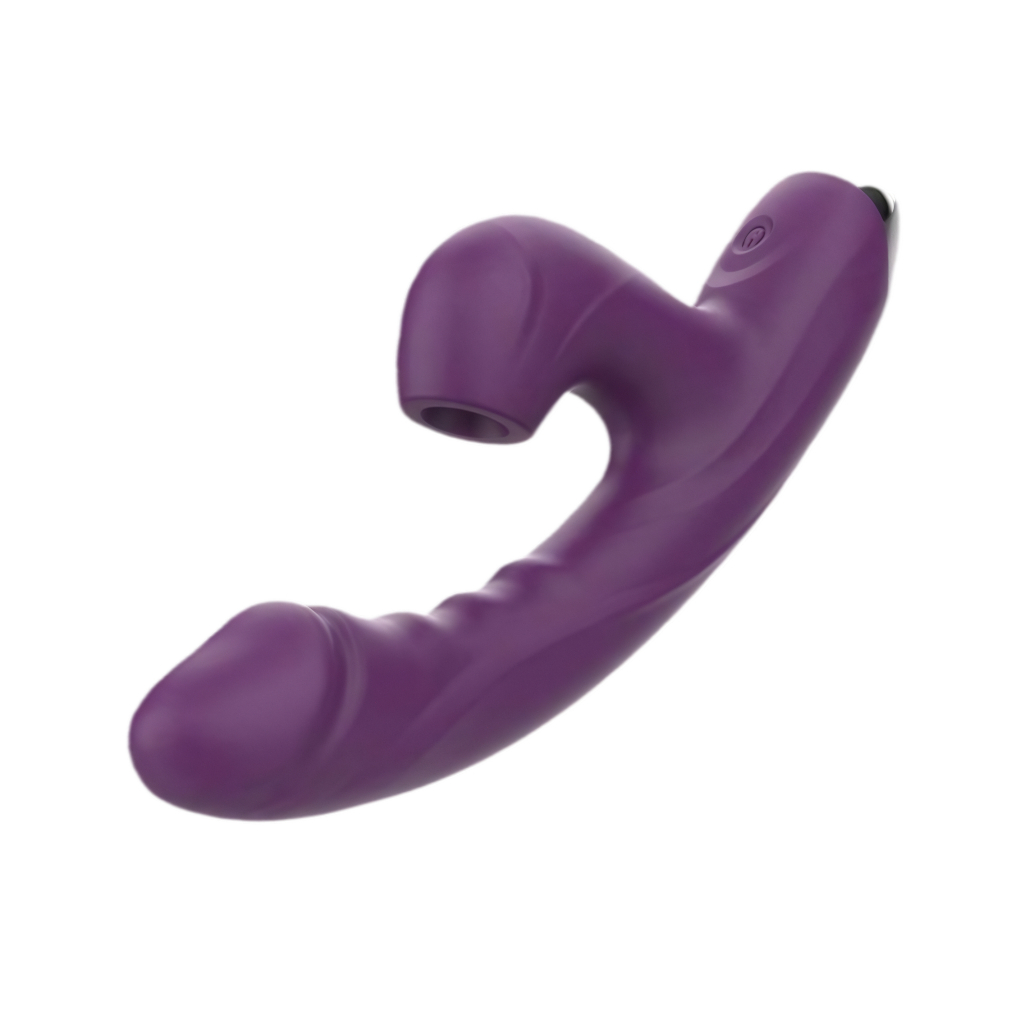 Vibrador Duplo Prazer G-Spot + Estimulador Clitoriano · Massageador Feminino Erótico Orgasmo Intenso