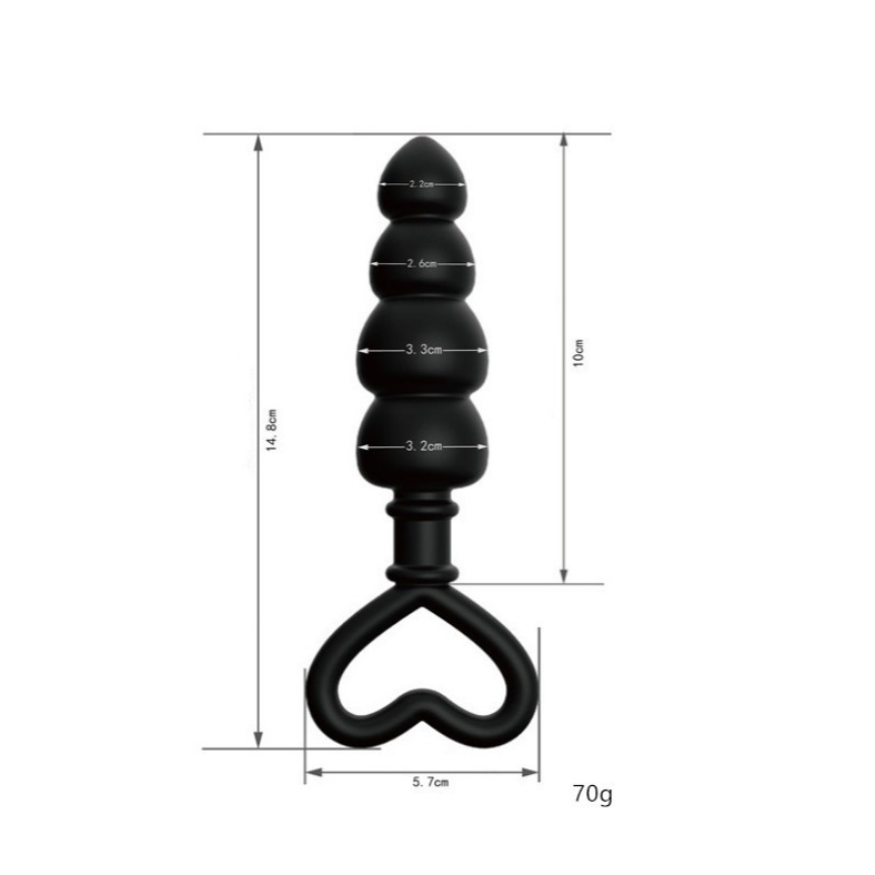 Plug Anal Esferas em Silicone Confortável GS-06