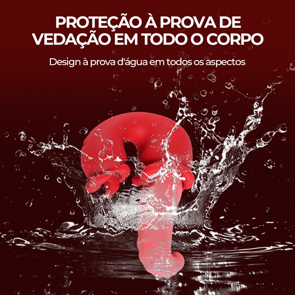 Vibrador Feminino Língua Artificial, Dupla Vibração, Silencioso, Recarregável USB, Envio Discreto