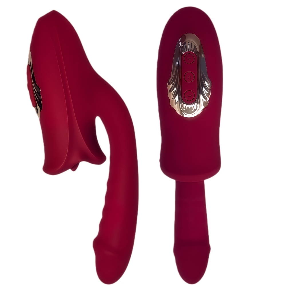 Vibrador Recarregável - 10 Modos, Estímulo G-Spot e Clitóris, Silicone Aveludado, À Prova D'Água