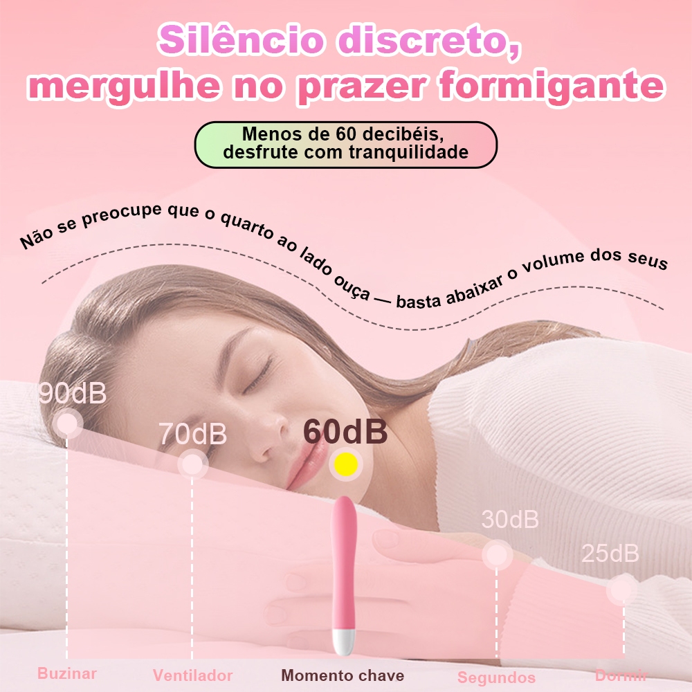 Vibrador feminino para ponto G com múltiplas frequências e silencioso, produto de sex shop