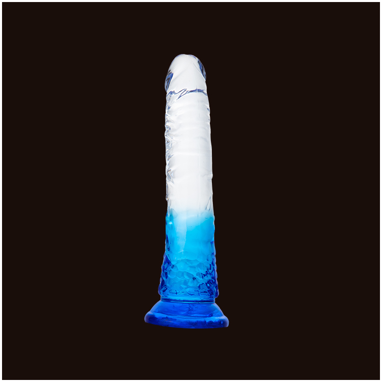 Dildo Transparente com Base de Sucção
