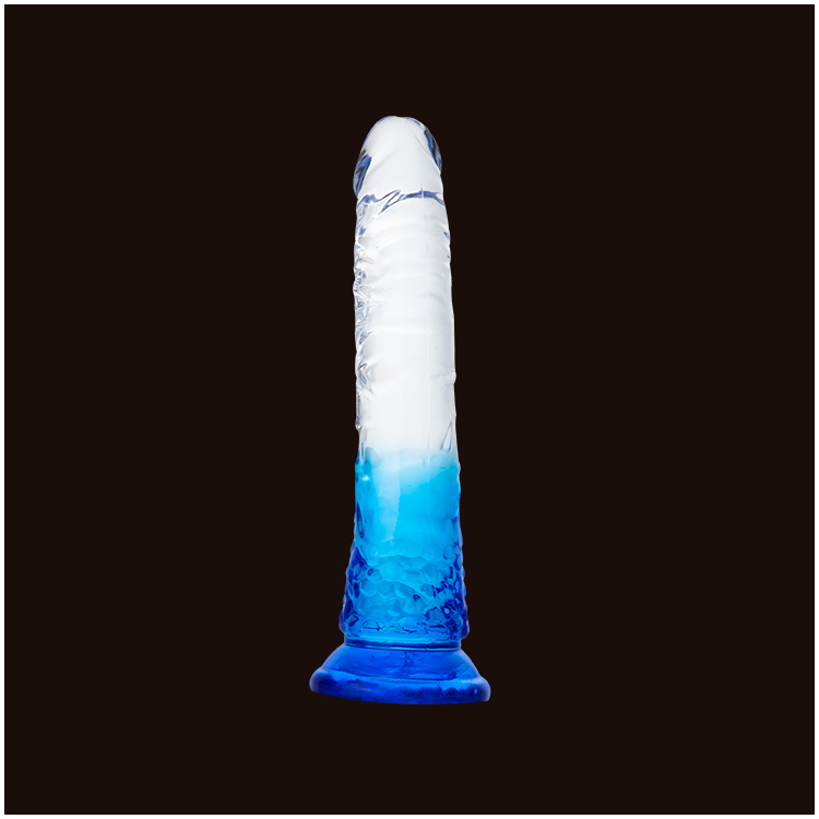 Dildo Transparente com Base de Sucção