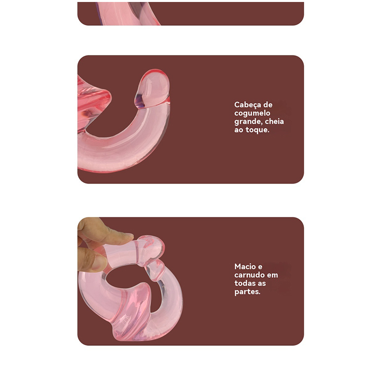 Dildo Duplo Flexível 