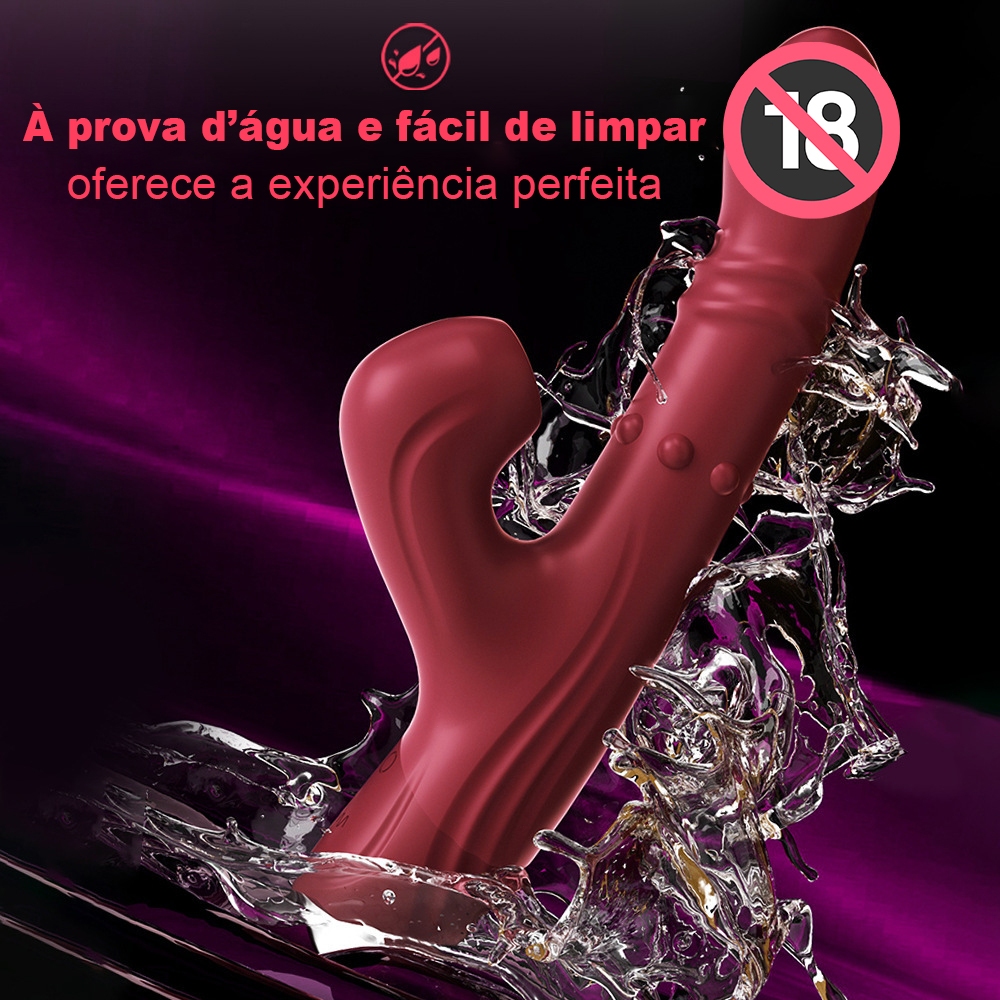 Vibrador e Estimulador Clitoriano 3 em 1 Recarregável: 20 Padrões de Vibração para Prazer Intenso