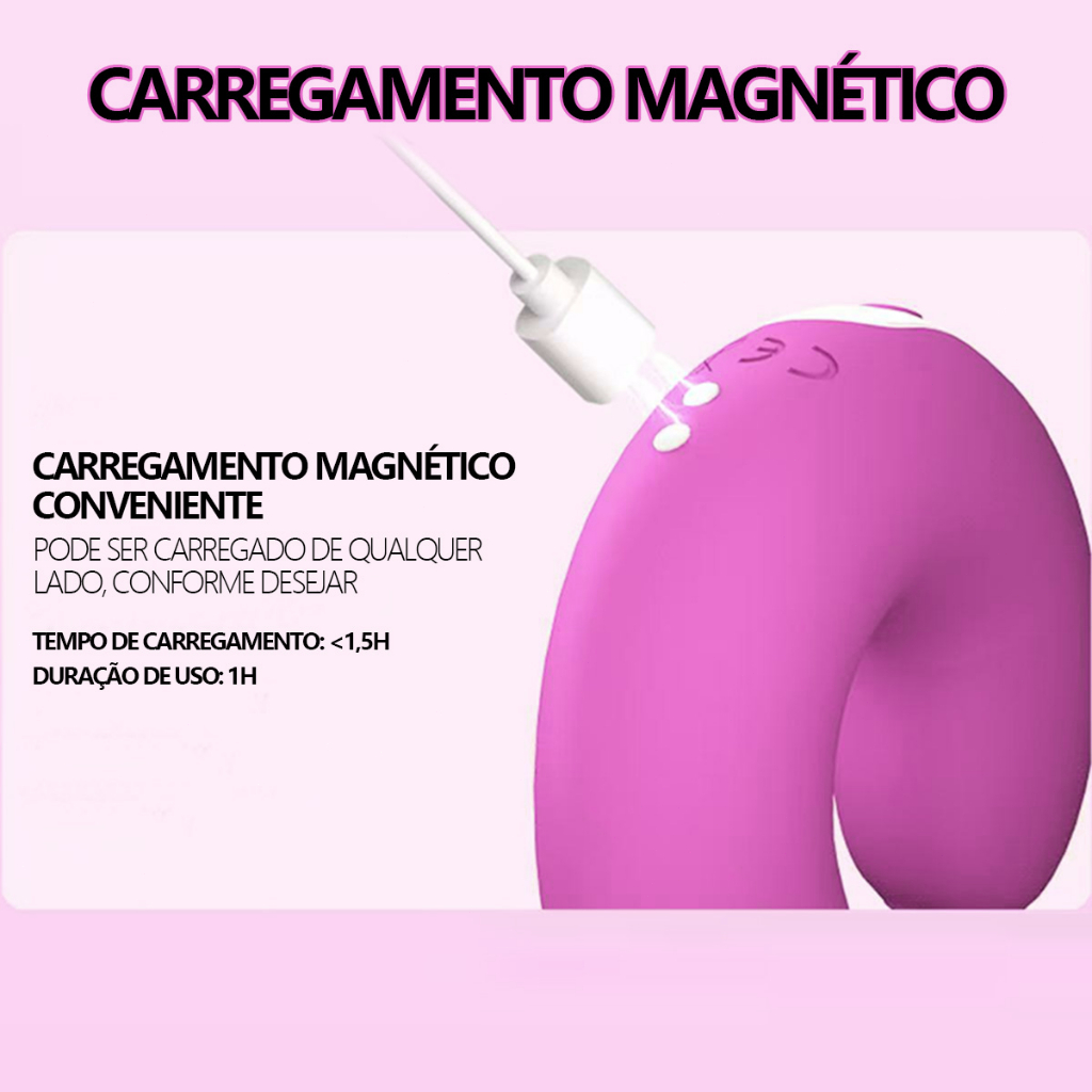 Vibrador Feminino 2 em 1 Sucção & Vibração Potente |10 Modos de Vibração | 100% Impermeável