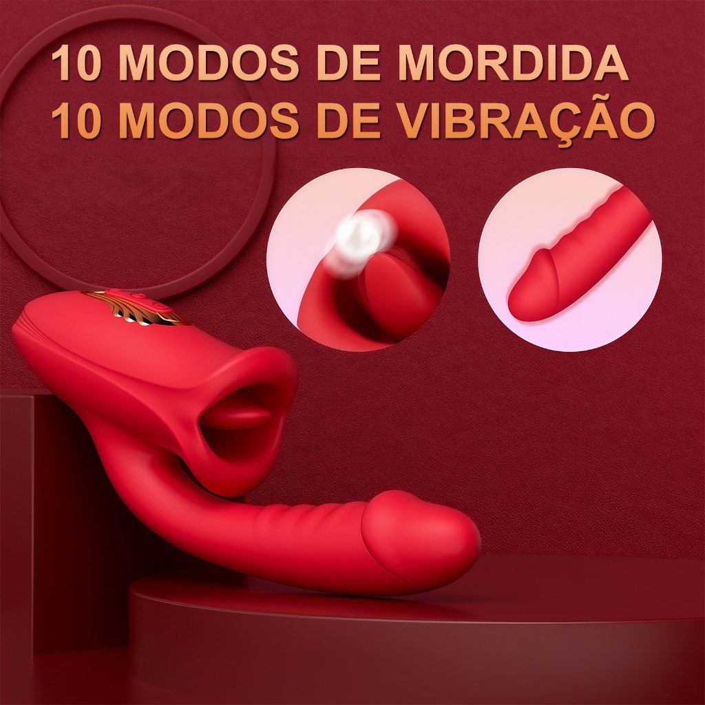Vibrador Recarregável - 10 Modos, Estímulo G-Spot e Clitóris, Silicone Aveludado, À Prova D'Água