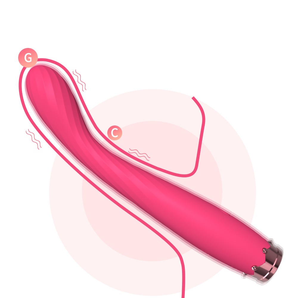 Vibrador Ponto G e Clitóris Recarregável com 10 Modos de Vibração