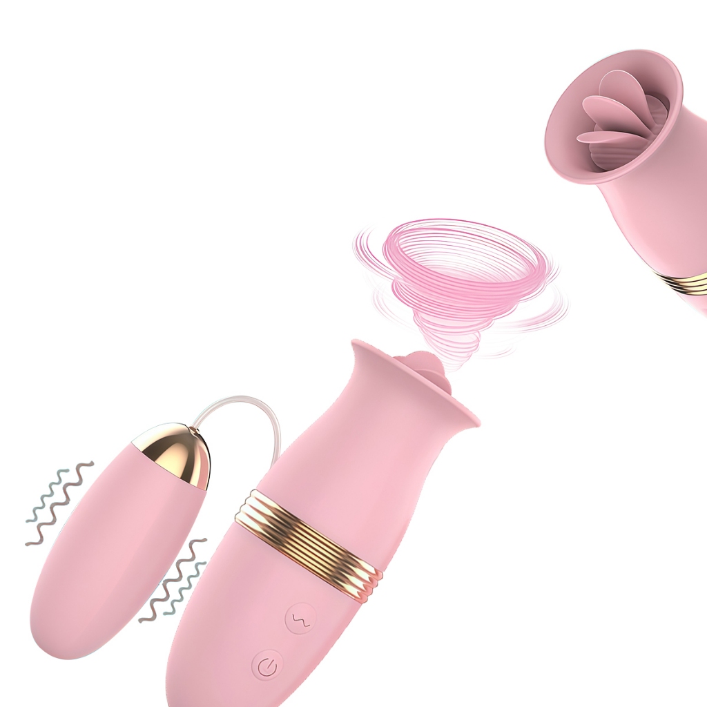 Ovo Vibratório Feminino 2 em 1 · 6 Modos Potentes · USB Recarregável · Prazer Discreto e Intenso