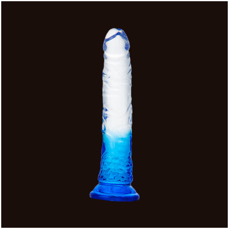 Dildo Transparente com Base de Sucção