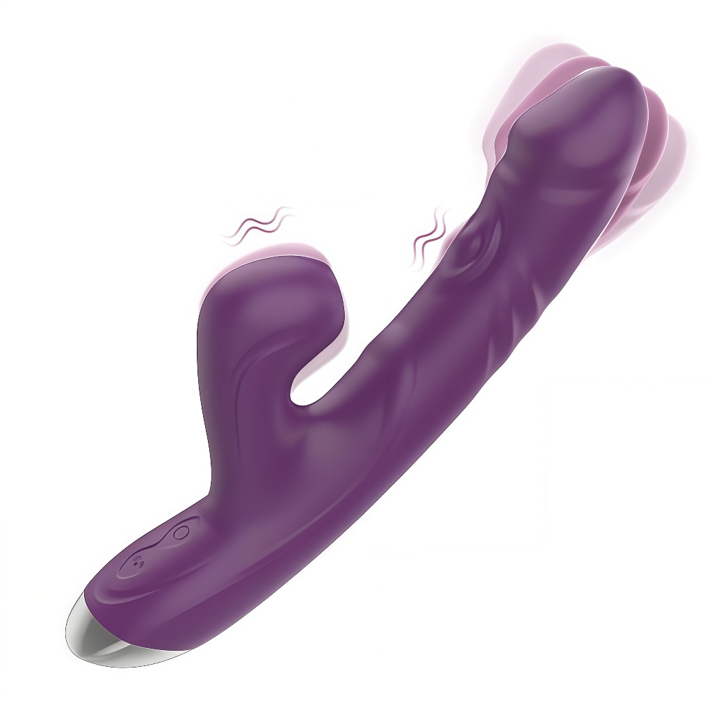 Vibrador Retrátil 3 em 1 Recarregável Sucção + Vibração Multimodo Silicone Macio