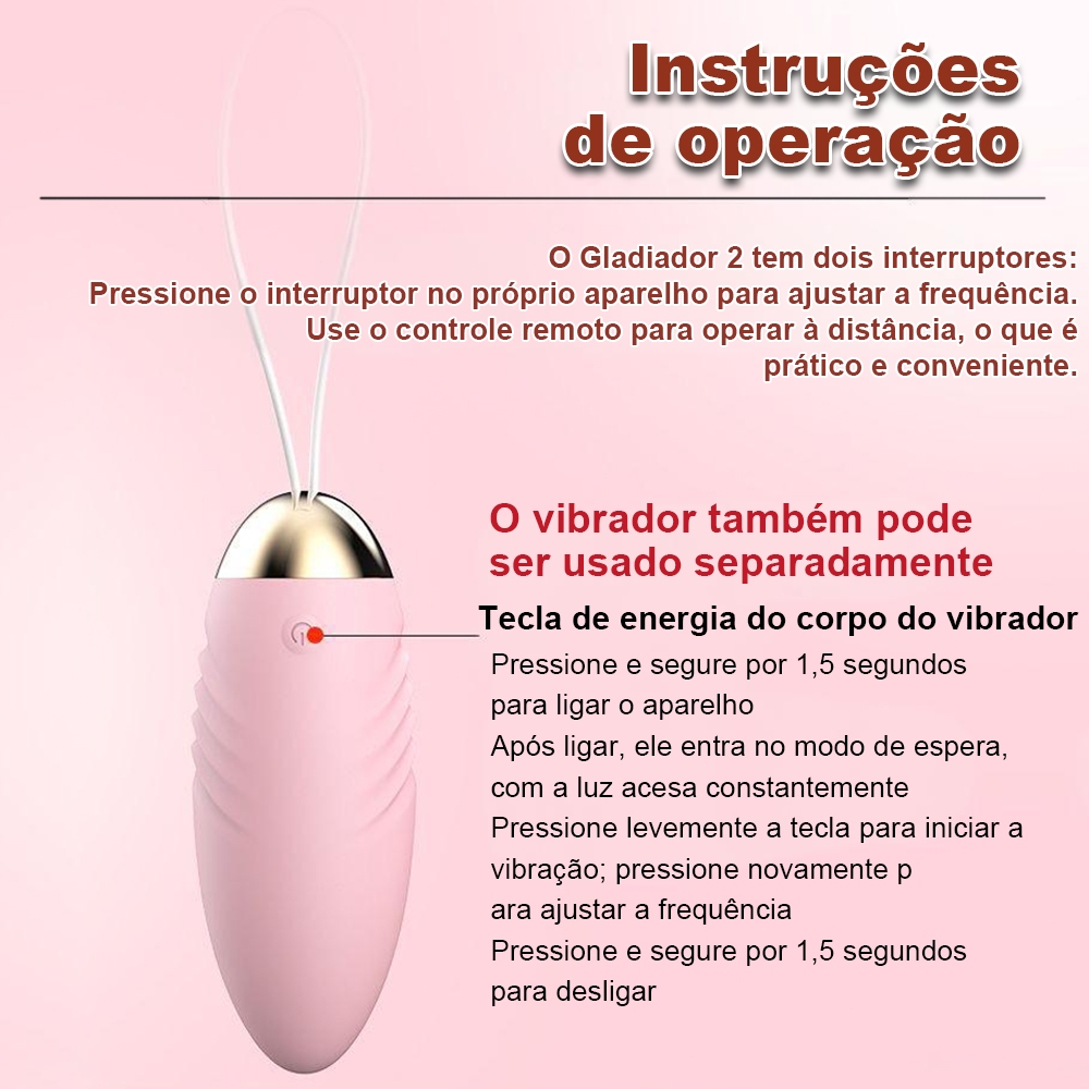 Vibrador Feminino com Controle Remoto Sem Fio | 10 Modos de Vibração | Discreto e Silencioso | Ideal para Iniciantes