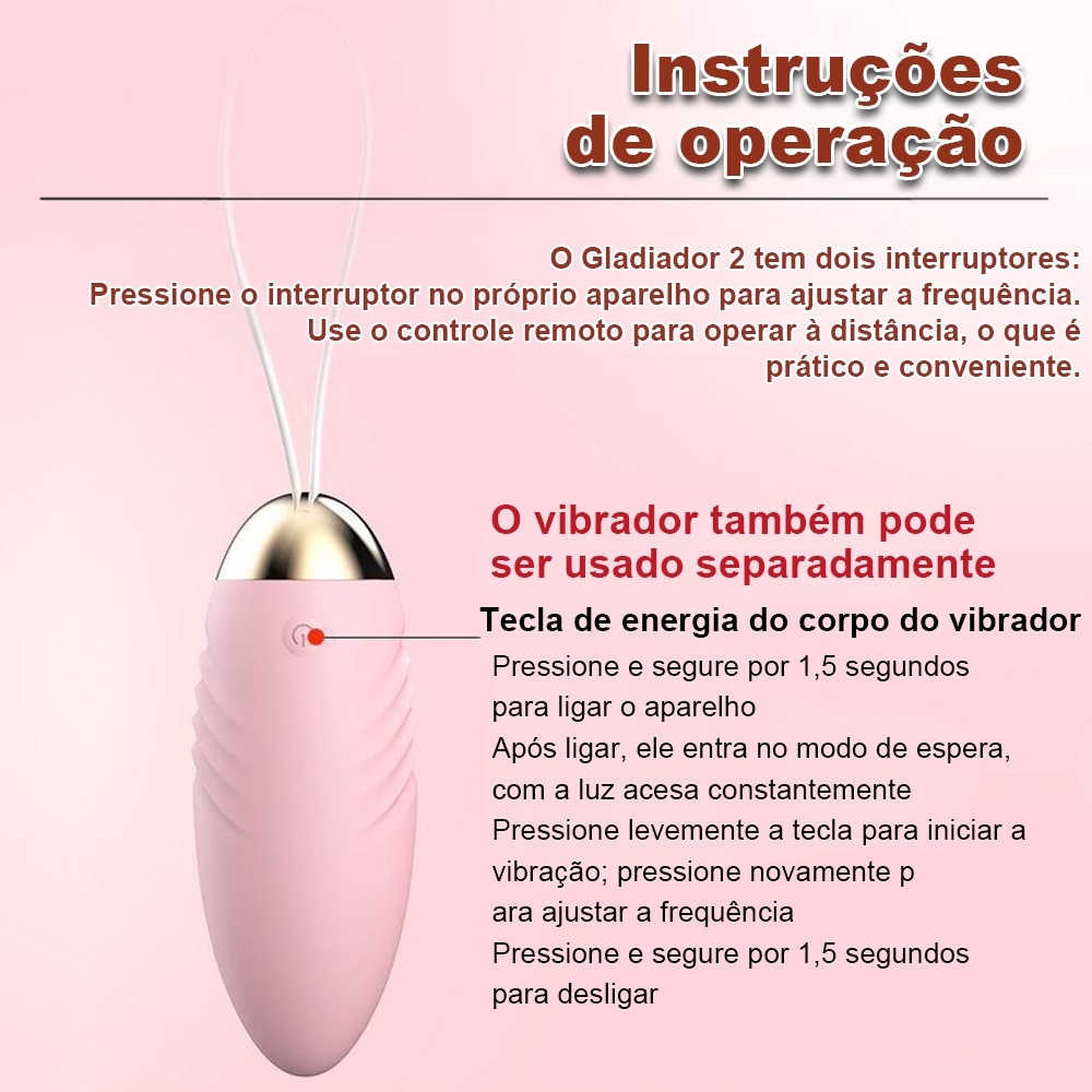 Vibrador Feminino com Controle Remoto Sem Fio | 10 Modos de Vibração | Discreto e Silencioso | Ideal para Iniciantes