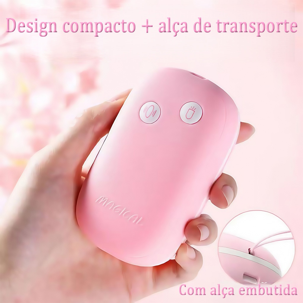 Vibrador Duplo 2 em 1 Sucção + Vibração 12 ModosUSB Silencioso Estimulador Clitoriano,razer Feminino