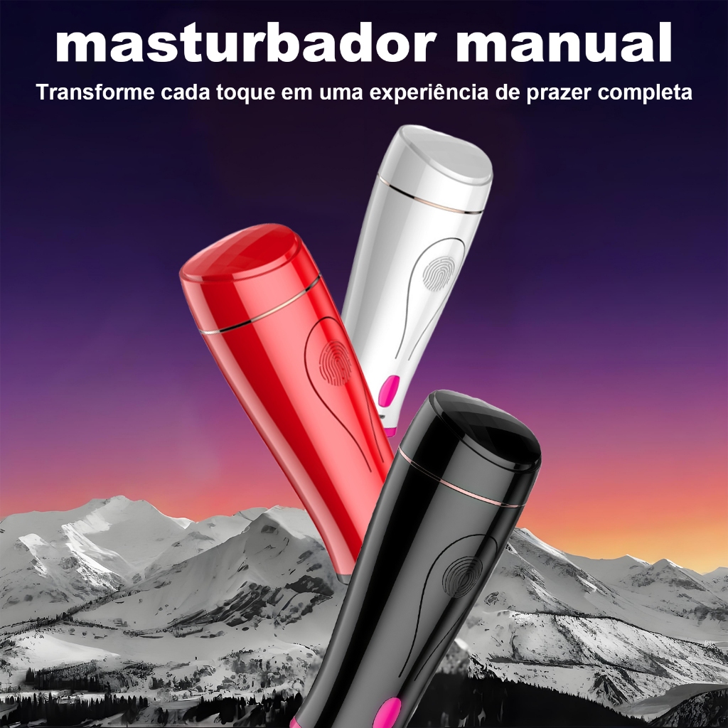 "Masturbador Masculino Automático com Vibrador - interativo com Estímulo de Vagina Falsa