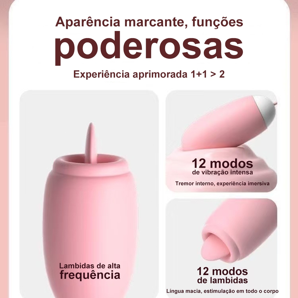 Vibrador Duplo 2 em 1 Sucção + Vibração 12 ModosUSB Silencioso Estimulador Clitoriano,razer Feminino