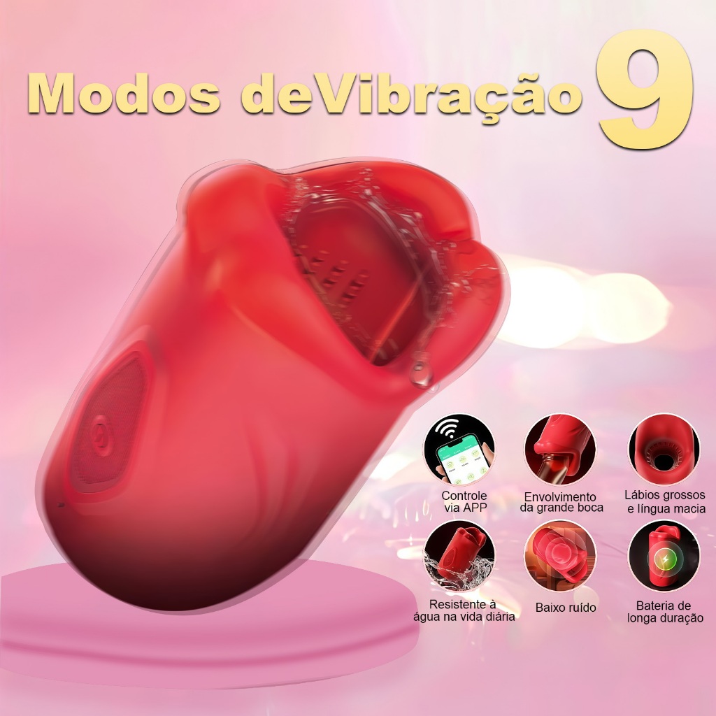 Treinador Masculino Recarregável para Pênis - 9 Modos de Vibração