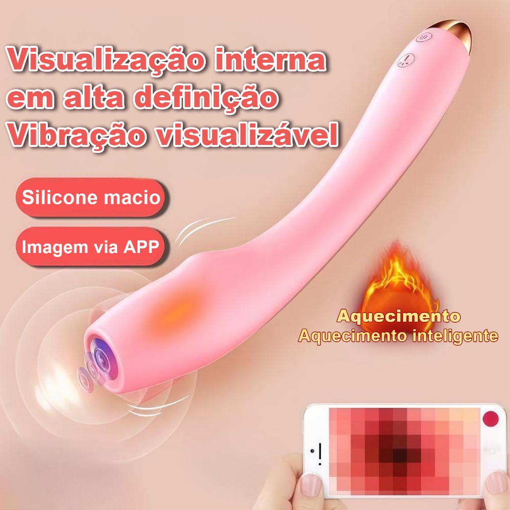 🔥 Vibrador Aquecido com Câmera Interna & Controle via APP – 8 Modos de Vibração · Sex Shop