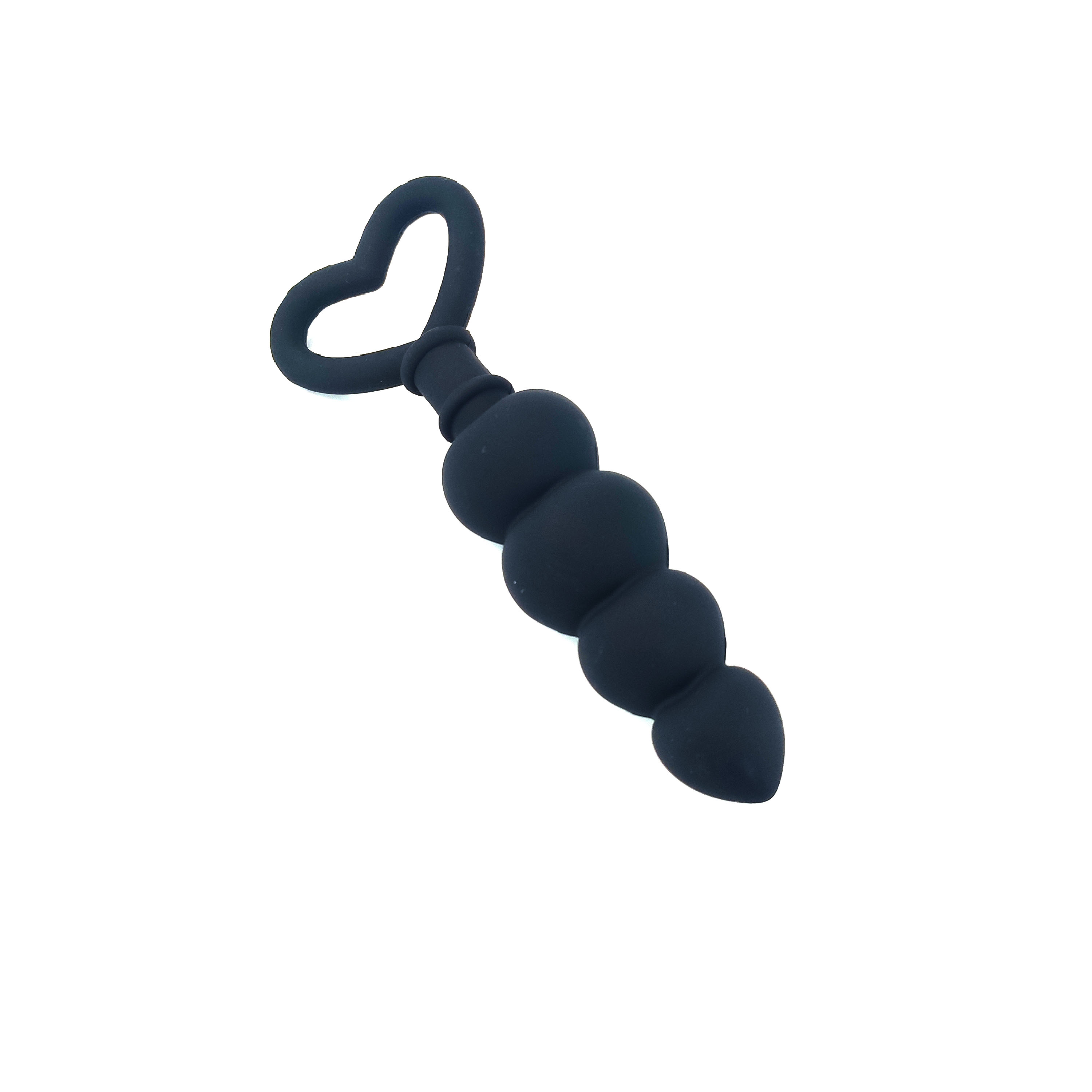 Plug Anal com Alça em Coração – 14,8cm
