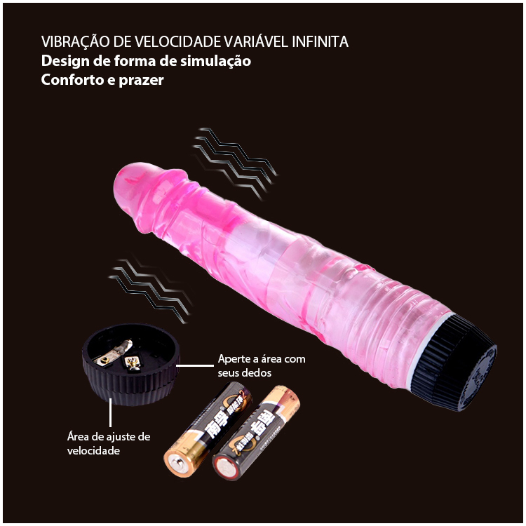 Vibrador Realístico 7,9 Polegadas – Velocidade Infinita, Design Ergonômico