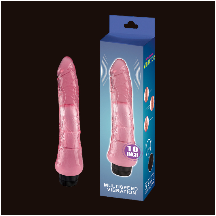 Vibrador Realístico de 10 Polegadas – Vibração Multi-velocidade, Design Anatômico