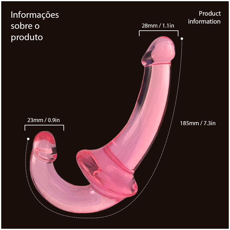 Dildo Duplo Flexível 