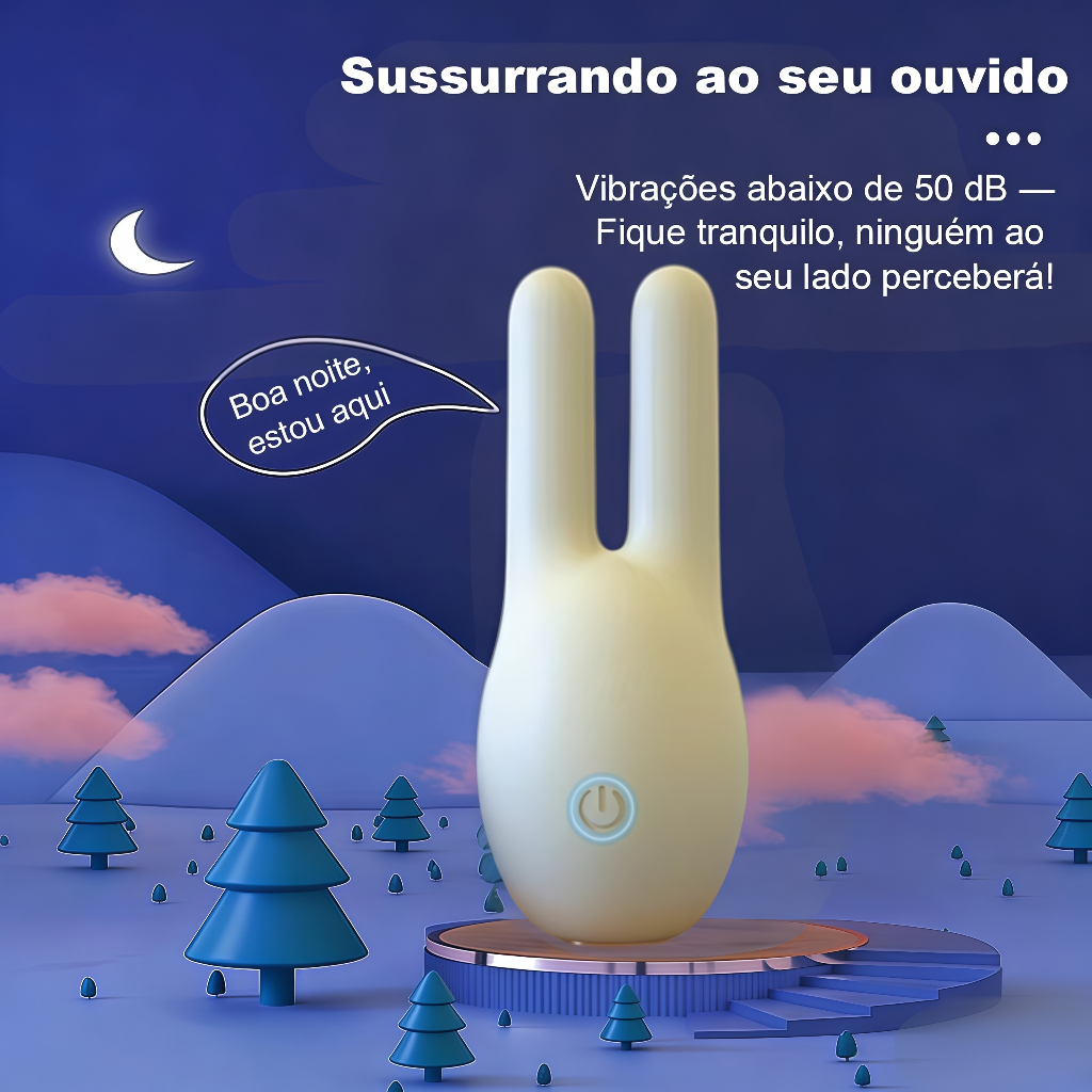 Vibrador Discreto em Formato de Animal · 10 Modos · USB · Silicone Macio · Silencioso e Portátil