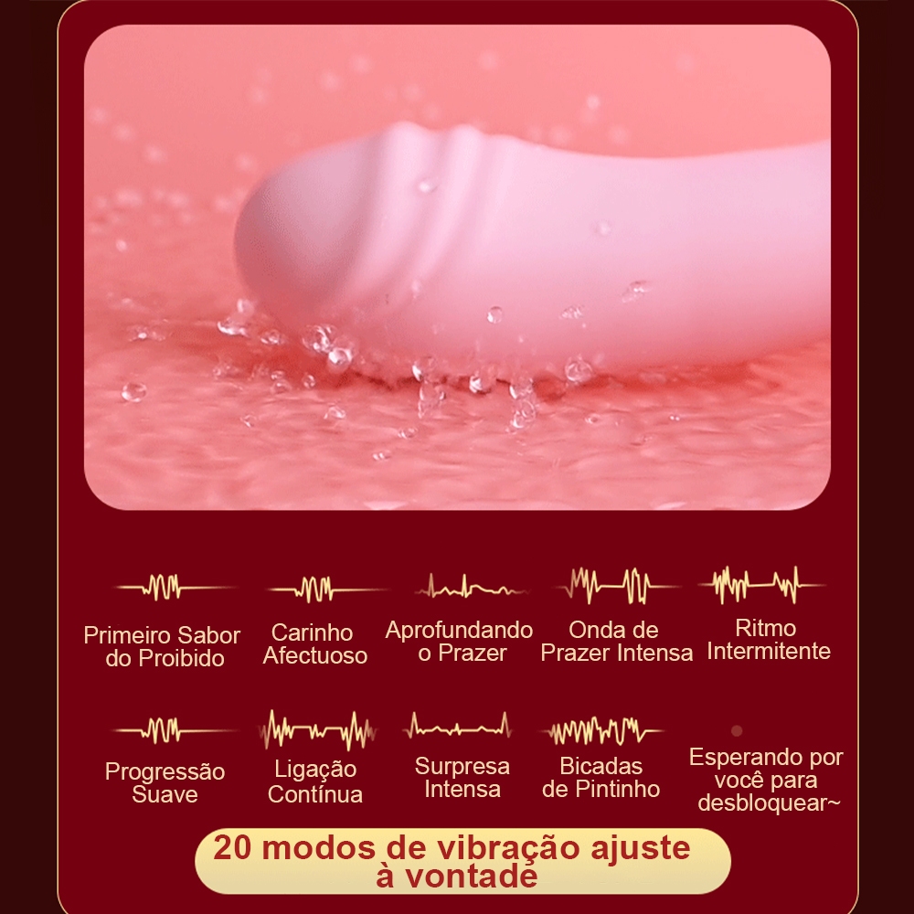 Vibrador G-Spot Recarregável com Estimulador de Clitóris – 10 Modos de Vibração