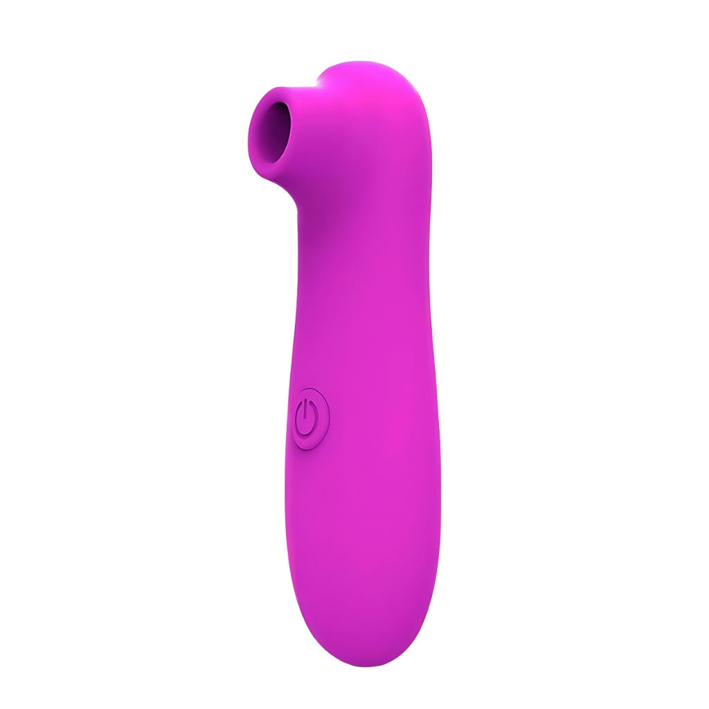 Vibrador Sugador 2 em 1: Clitóris + Mamilo | 10 Modos de Pulsação | Silicone Macio